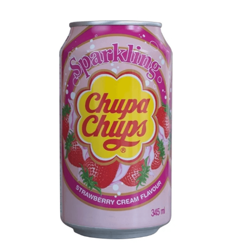 Chupa Chups Aardbei Room Ijsthee - 345 ml