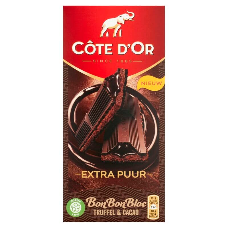 Cote D'or Bonbonbloc Truffle Cocoa - 190 g