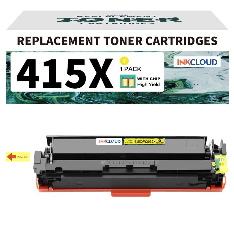 inkcloud 415A Toner met Chip compatibel voor M479fdw M454dw M454 W2030A 1 Geel