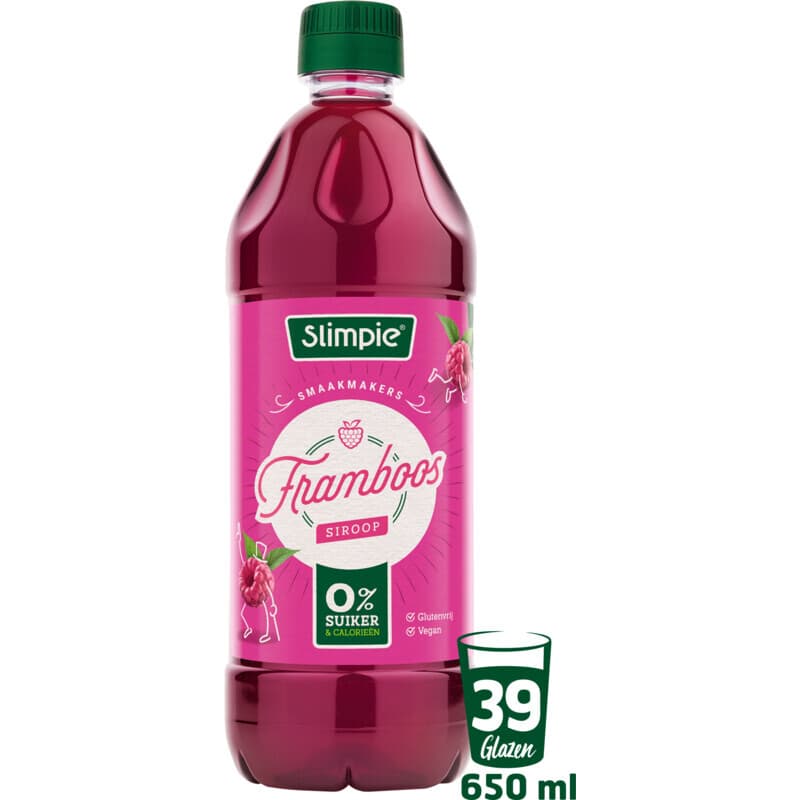 Slimpie Framboos Sirop - 650 ml