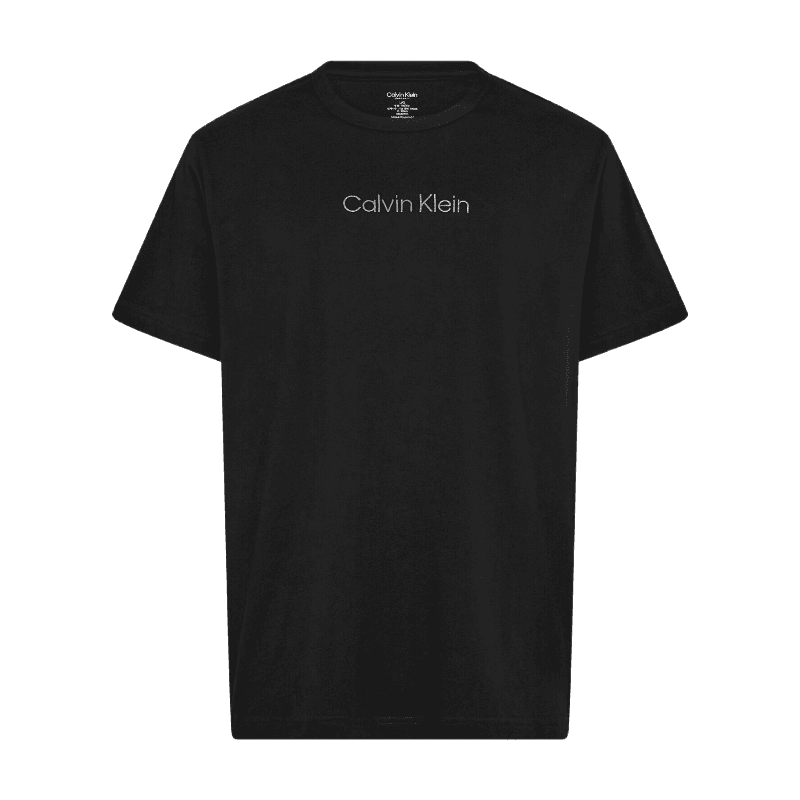 Calvin Klein UB1 heren T-shirt met korte mouw en ronde hals, zwart, maat S