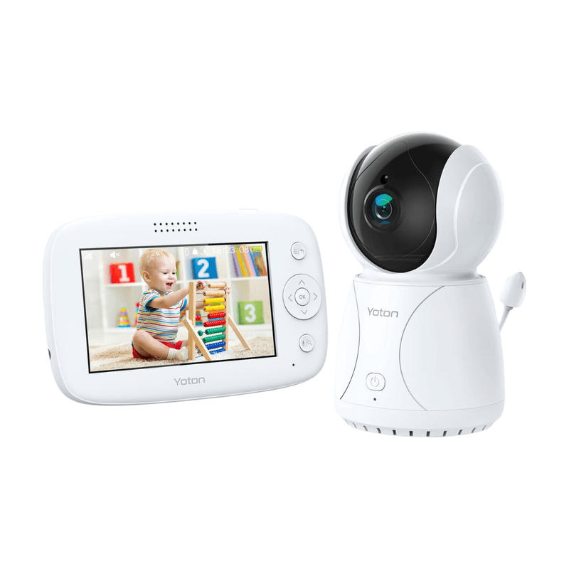 Yoton YB03 Baby Monitor 4.3inch LCD Temperature Rotation Function
