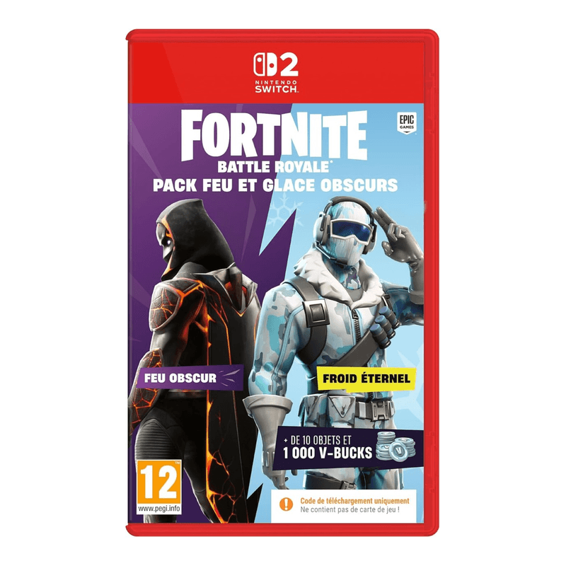 FORTNITE Pack Feu & Glace Obscurs Switch 2 - 1000 V-Bucks inclus !