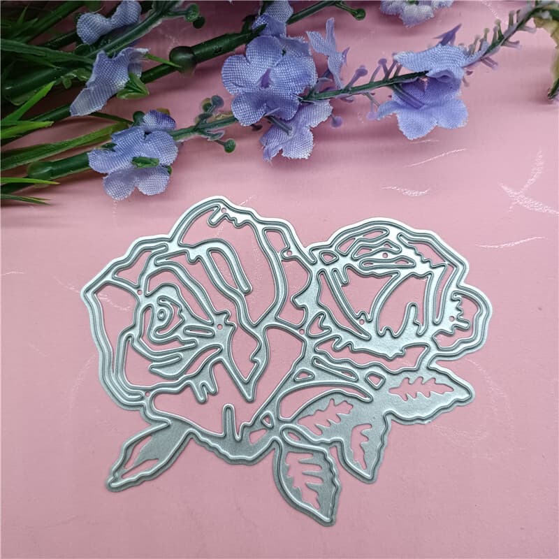 Rozenbloemen Metalen Snijvormen, Rozenbloemen Vormen Reliëf Stencils DIY Knutselen Kaarten Snijvormen Voor DIY Reliëf Kaartmaken Foto Decoratief Papier Vormen Scrapbooking