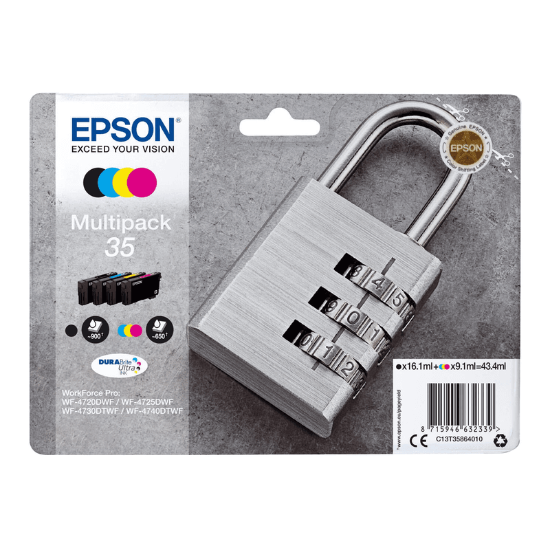 Epson Padlock multipack 4 kleuren 35 DURABrite Ultra inkt