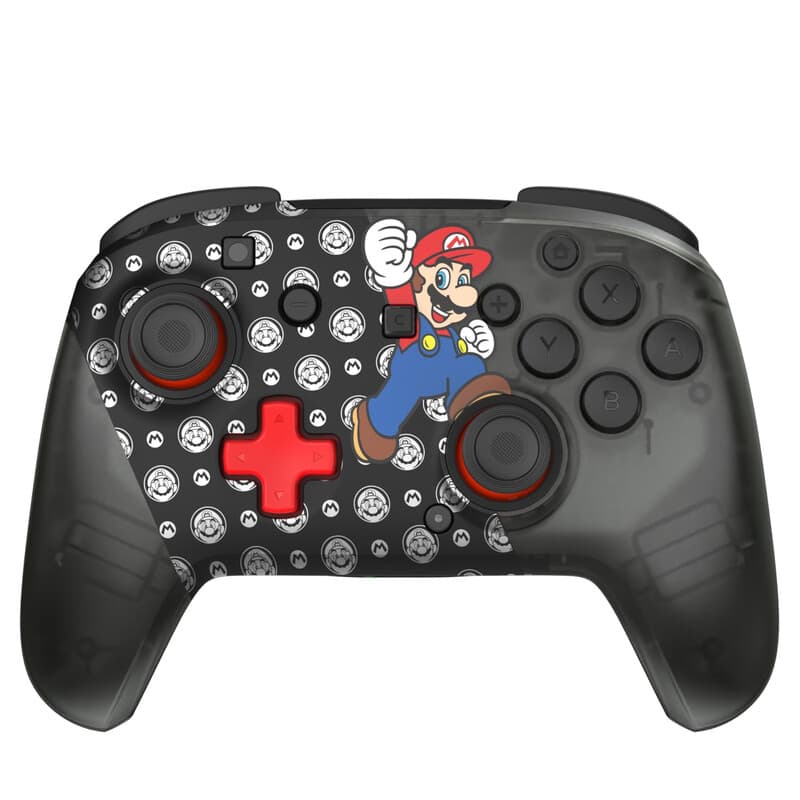 Turtle Beach Rematch Super Mario Jump Draadloze Controller Draadloos - TMR Joystick, 40-Uurs Batterij, C-Knop voor GameChat, 2 Programmeerbare Knoppen - Nintendo Switch 2, Switch OLED - Super Mario Jump Edition