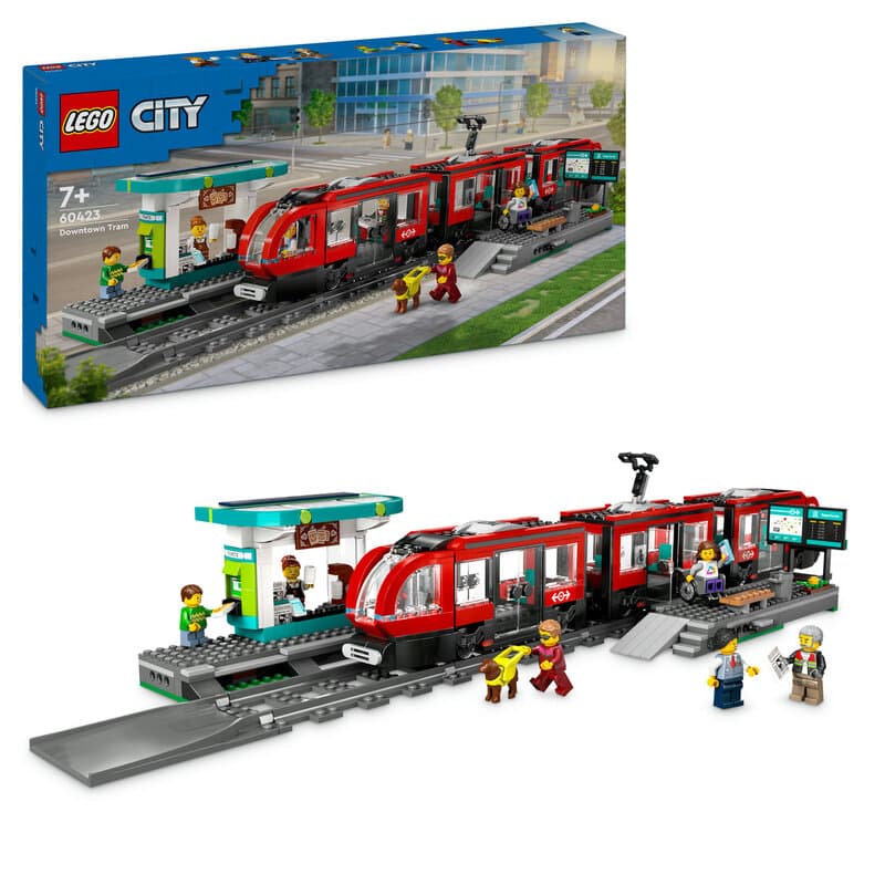 LEGO City Stadstram en Station 60423