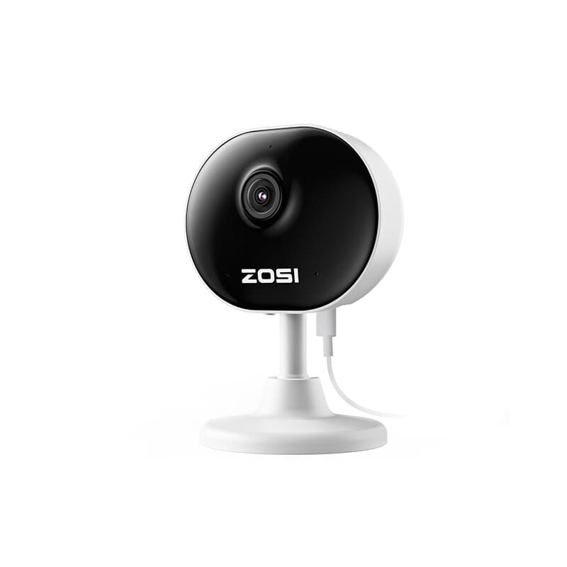 ZOSI C688 wifi-domecamera 1080p voor binnen, mini-CCTV-beveiligingscamera, voor bewaking van ouder/baby/hond/huisdier, met app, dag- en nachtbeelden, bewegingsdetectie, 2-weg audio, 1 stuk