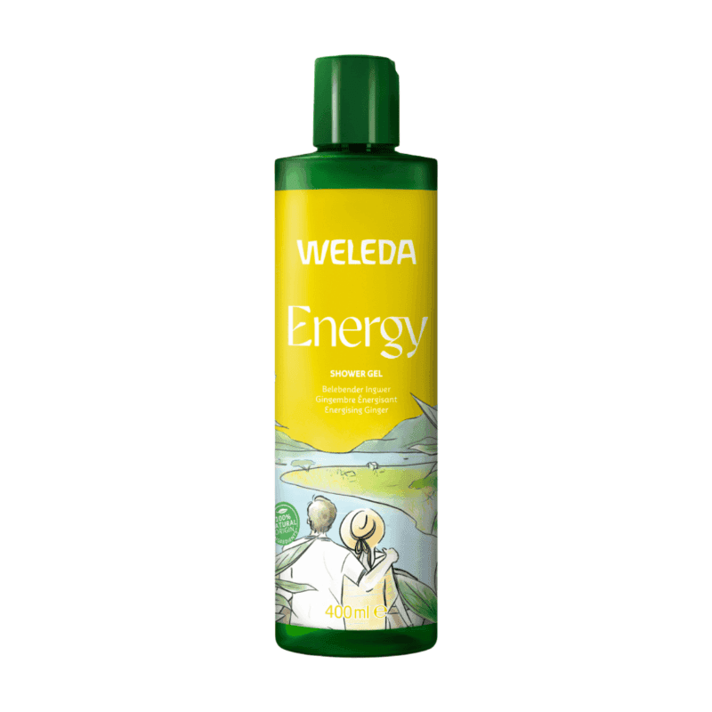 WELEDA Energy Douchegel - Gember, Citronella & Cederhout - Reinigt Mild & Droogt Niet Uit - 100% Natuurlijke Ingrediënten - 400ml