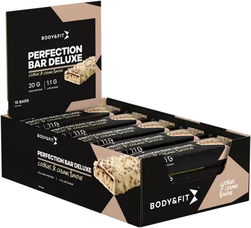 Body&Fit Perfection Bar Deluxe Cookies&Cream 825 g (15 repen)