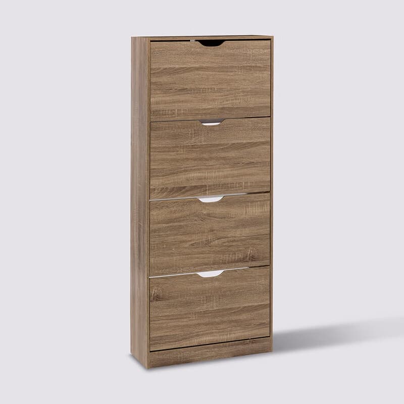 5five Schoenopbergunit - Natuurlijk, 60 x 23,3 x 155,4 cm