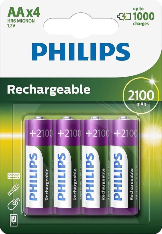 Philips AA Oplaadbare Batterijen