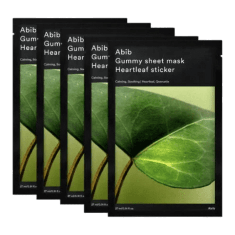 ABIB Gummy Sheetmasker Heartleaf Sticker 10 stuks nieuwe Chewing Gum-serie Houttuynia Cordata