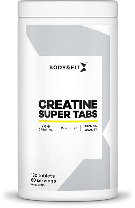Body&Fit Creatine - Creapure Super Tabs 180 tabletten (60 porties)