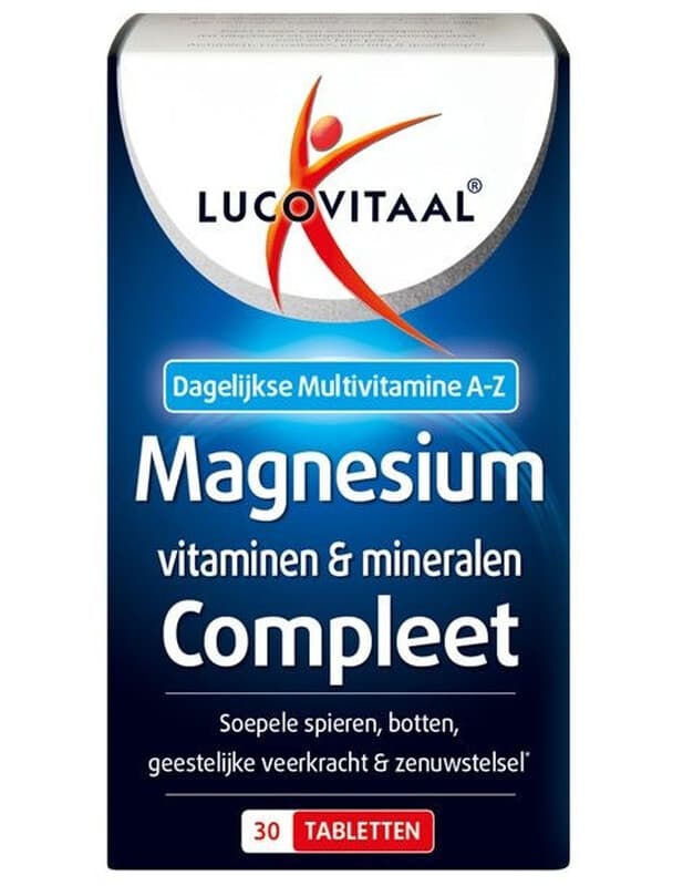 Lucovitaal Magnesium, Vitaminen&Mineralen Compleet 30 tabletten