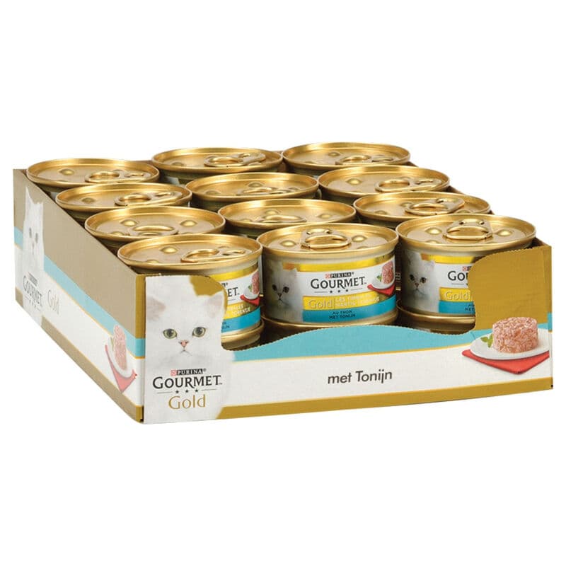 Gourmet Gold Kattenvoer in Blik Tonijn 24x85 g
