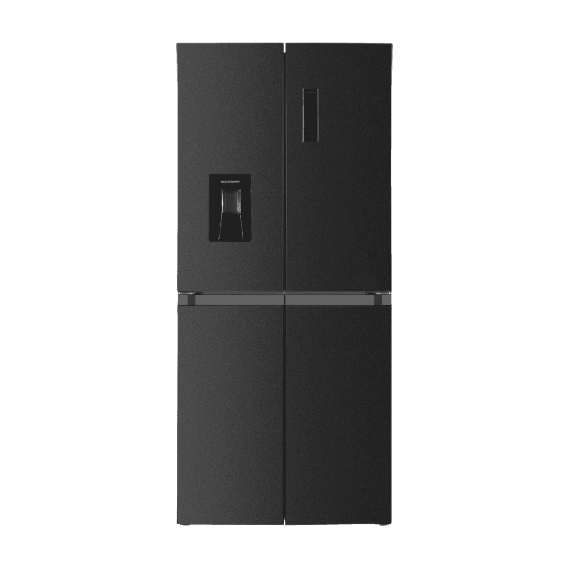 Frilec BONNMD460-WS-150-041CDI– Amerikaanse koelkast – Energielabel C – 4 deuren – Snelvriesfunctie – Waterdispenser – 5 jaar garantie – Dark Inox