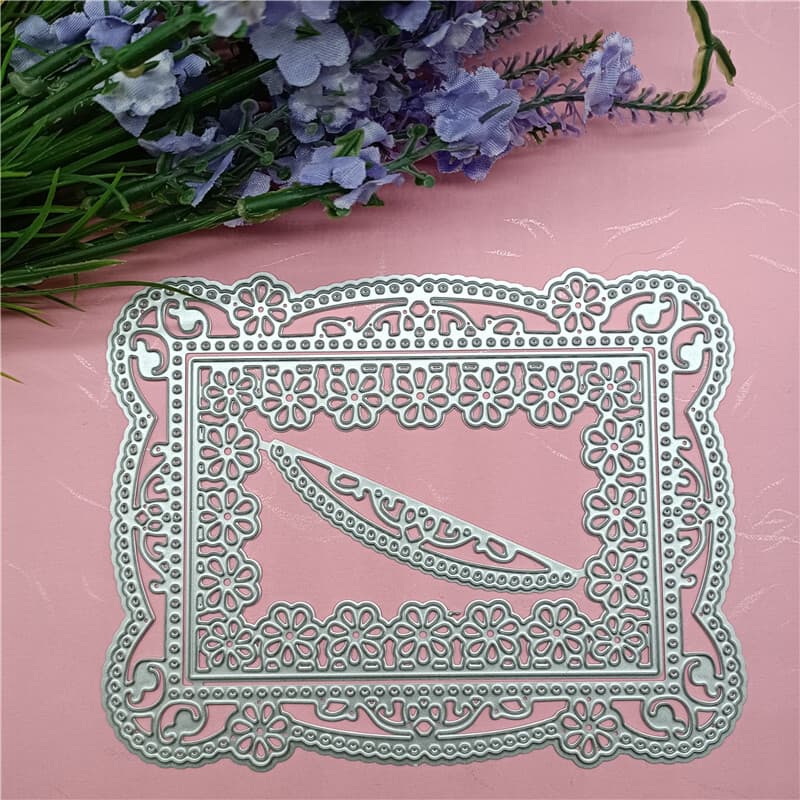 Fotolijst Uitknipvormen Stencils Lijst Uitkniptjes Metalen Sjabloon Vorm DIY Scrapbook Kaartmaken Decoratietool Cadeau Fotoalbum Reliëf Scrapbooking Papier Kaartdecoratie Knutselen