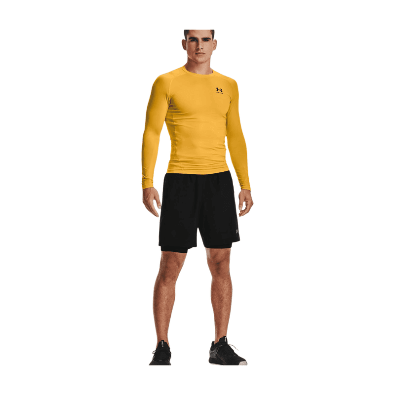 Under Armour UA HG Armour Shorts-BLK Heren Sportbroek - Zwart - Wit