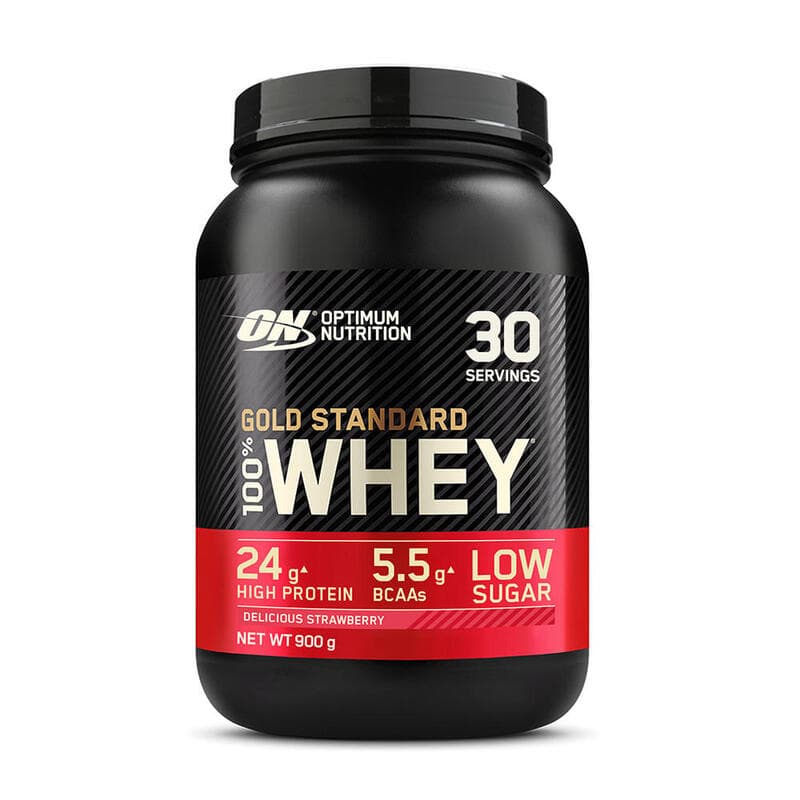 Optimum Nutrition Gold Standard 100% whey heerlijke aardbei 900 g (30 porties)