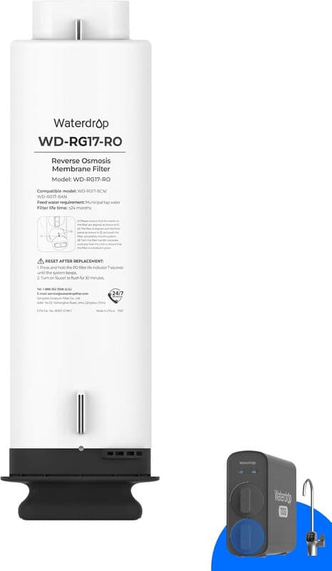 Waterdrop WD-G5P700A-CF Filtervervanging voor WD-G5P700A Onderbouw Omgekeerde-Osmose Systeem - Levensduur 6 maanden