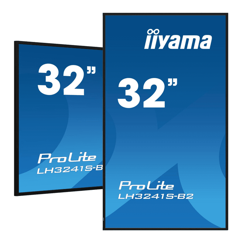 Iiyama LH3241S-B2 professioneel grootformaat display met USB-mediaspeler, 80 cm, Full HD, 350 cd/m², zwart, 24/7