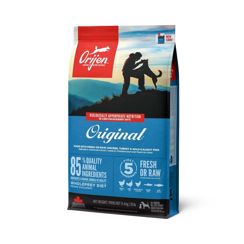 Orijen Original Prey hondenvoer – 11,4 kg (kip, kalkoen, vis, eieren)