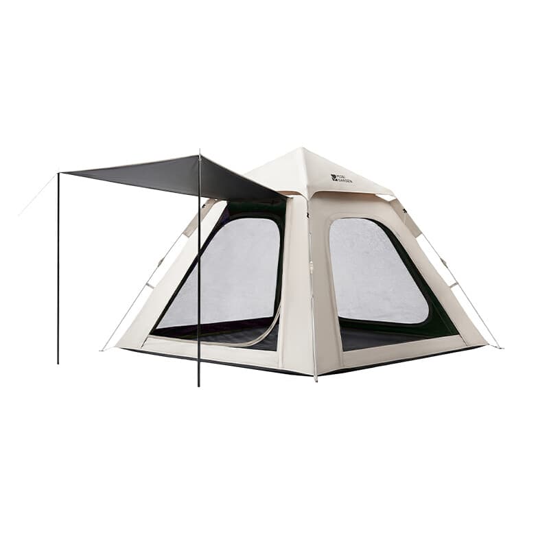 Mobi Garden, Automatische pop-up campingtent 155, Verduistering en UV-bescherming, Instant opzetten, Opvouwbare tent, Grijs, Voor buiten en picknick, Snelle en moeiteloze montage, Compact voor eenvoudige opslag en transport, Grote woonruimte, Uitstekende