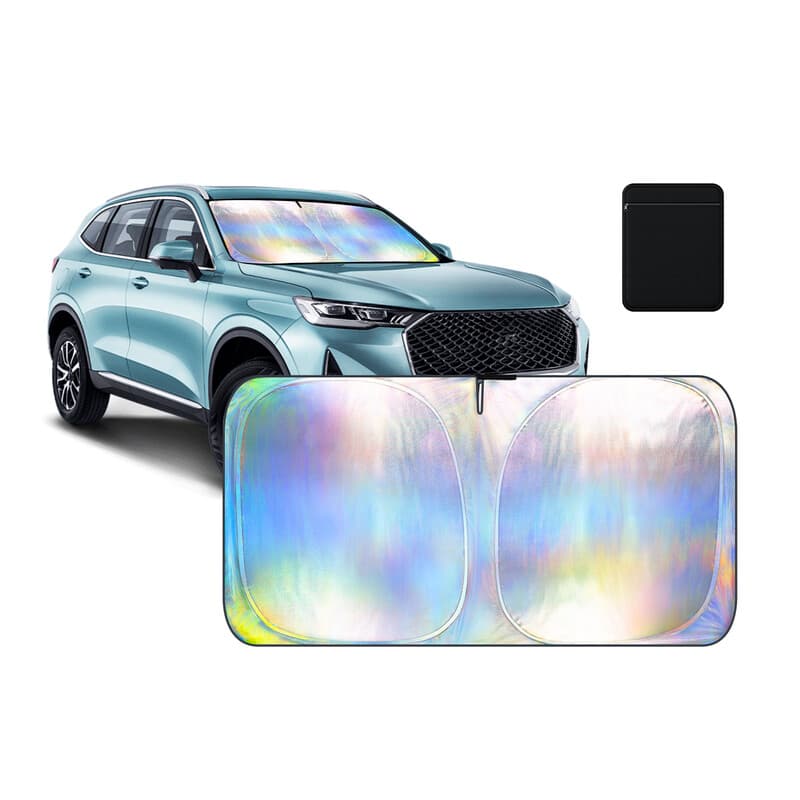 Itutn Auto Zonnescherm voor de Voorruit | Blokkeert de meeste hitte & houdt het interieur koel | Universeel geschikt voor auto's, SUV's, bestelwagens | Auto zonwering, zonnescherm & auto-accessoires voor de zomer | Medium (L: 145 × 80 cm)