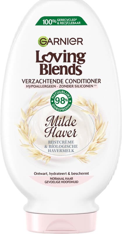 Garnier Loving Blends - Conditioner - Milde Haver - Normaal Haar en Gevoelige Hoofdhuid - 250 ml