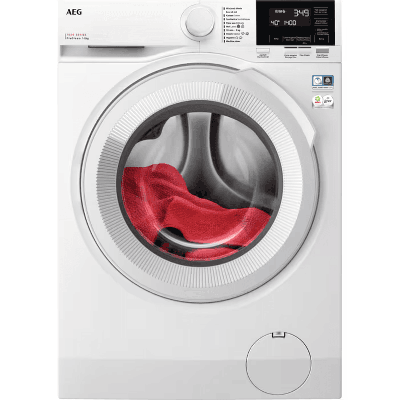 AEG LR73R862 7000 serie Prosteam - Wasmachine - 8 Kg - A label - 8 kg