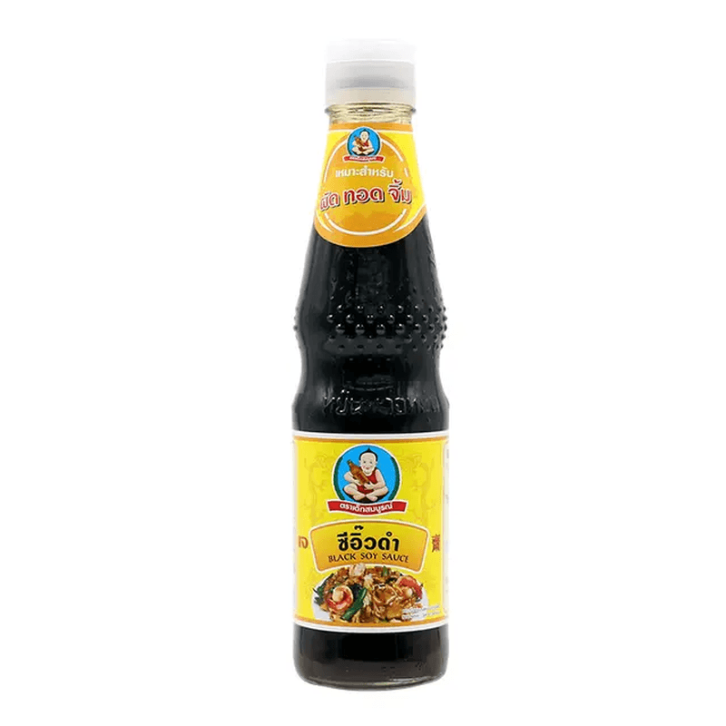 Healthy Boy zwarte sojasaus (geel) 410 g