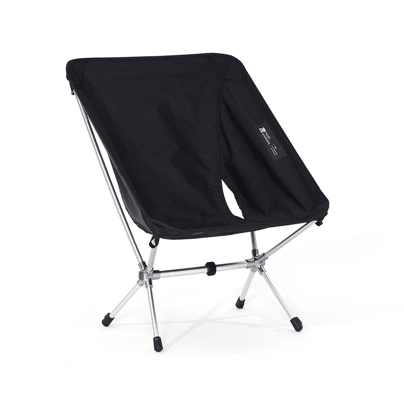 Mobi Garden ultralichte maanstoel, opvouwbare campingstoel van aluminiumlegering, ultralichte draagbare buitenstoel, zwart, snelle montage