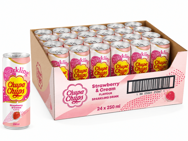 Chupa Chups Aardbeienroom 24×250 ml