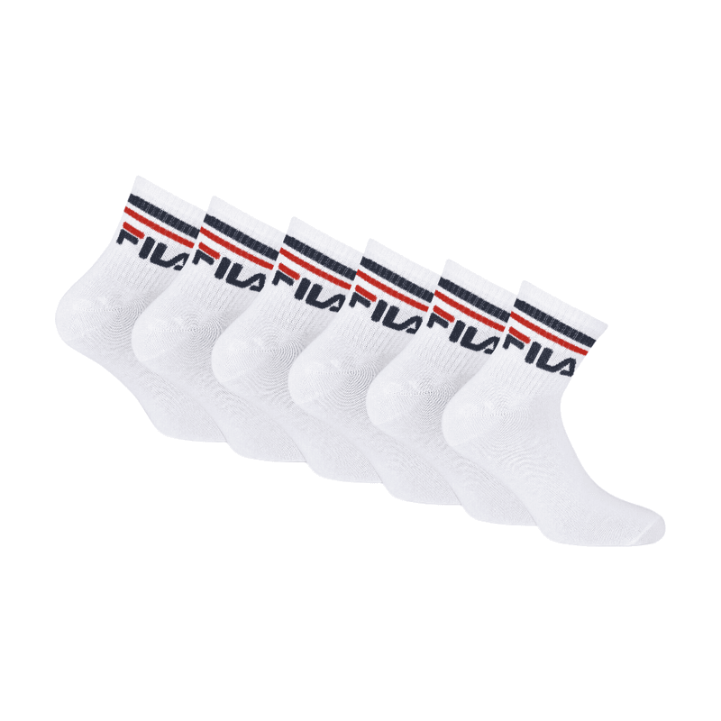 FILA Enkelsokken / Enkelsokken 6-pack Wit Maat 39-42