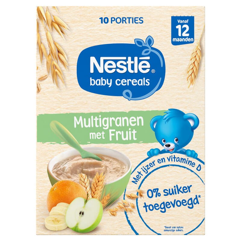 Nestlé meergranen met fruit 12 maanden+ 180 g