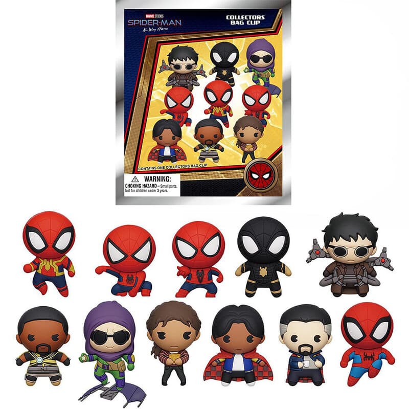 Marvel Spider-man PVC Blind Bag Sleutelhanger One Size 1 Stuk Willekeurige Personage Authentieke Merchandise Collectie Voor Fans Cadeau