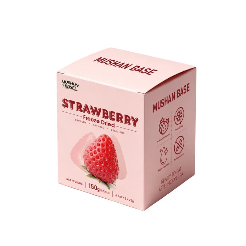 MUSHAN BASE Gedroogde aardbeien (vriesgedroogd) 150 g (25 g x 6)