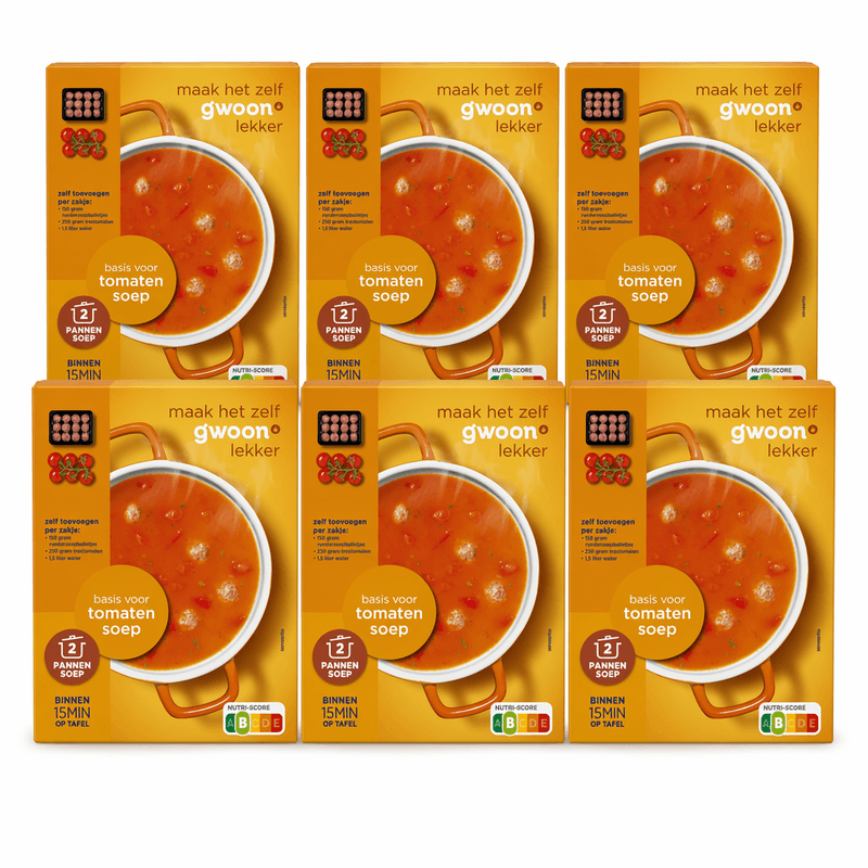 g'woon Tomatensoepbasis 170 g - 6-Pack