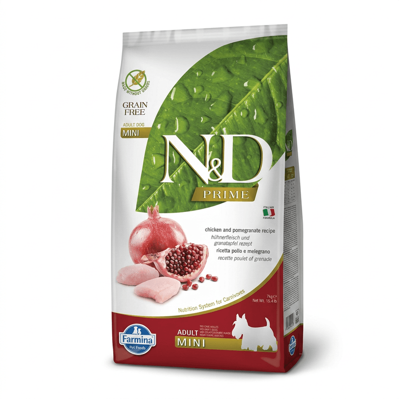 Farmina N&D Hond Prime Kip & Granaatappel Adult Mini 7 kg
