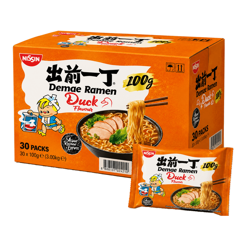 Nissin Instant Demae Ramen Noodle Eend, 30x100g