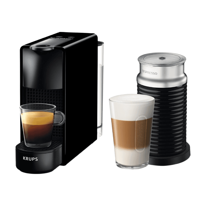 Krups Nespresso Essenza Mini XN1118 - Koffiecupmachine - Zwart - Met Melkopschuimer