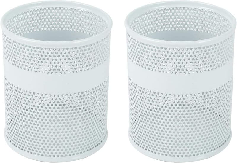 Senhoglb mesh-pennenhouder, set van 2, wit, nieuwjaarsaanbieding, topkeuze voor cadeaus