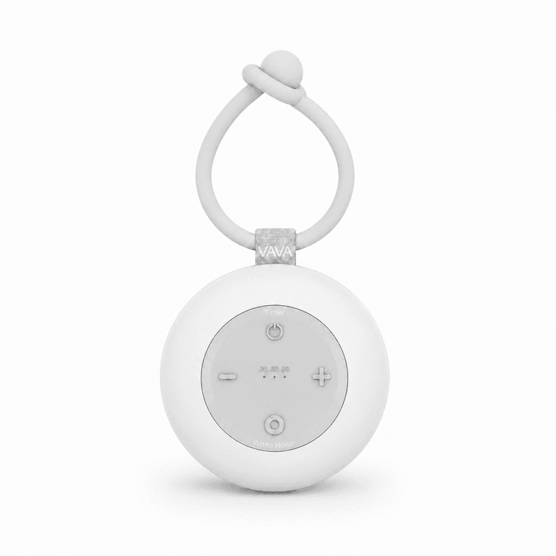 VAVA VA-CL005 Draagbare White Noise Machine met Nachtlampje, 18 Geluiden, 5 Lichtstanden, Timer en 40 uur Accu