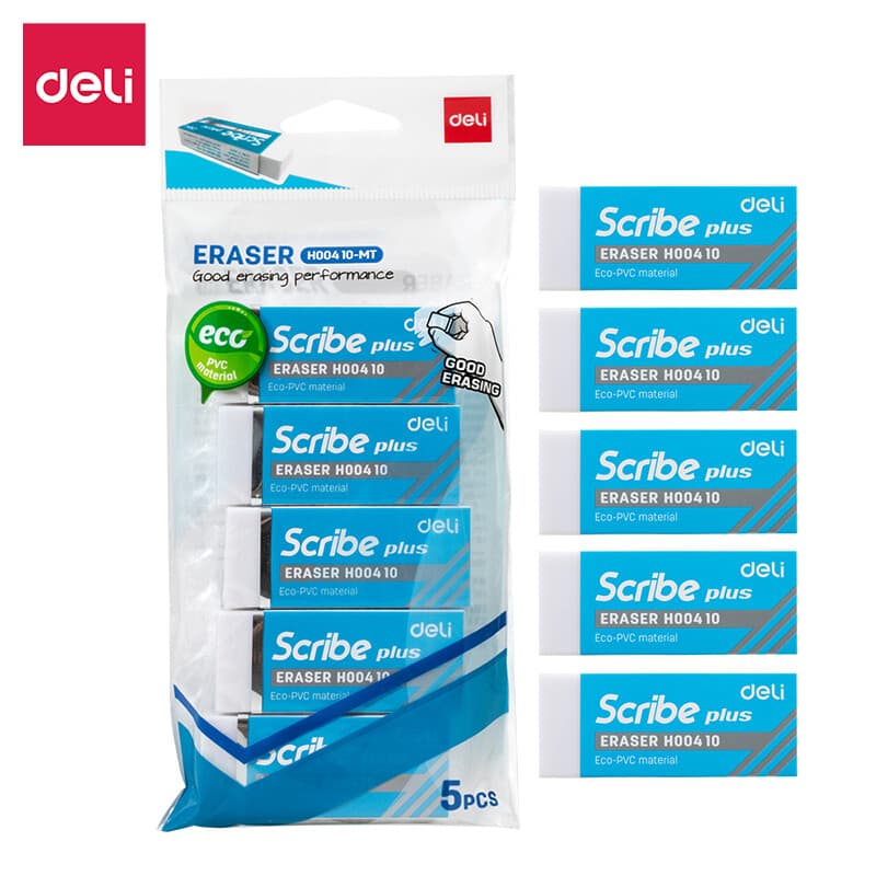 Deli Soft Gum, Schoolkunstenaarsbenodigdheden, 5-Pack