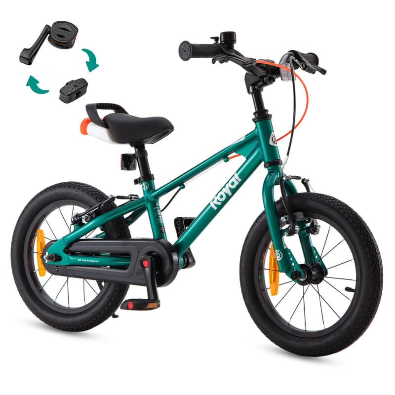 RoyalBaby+Kids fiets+ Aluminium EZ Freestyle+ 16 inch groen, Netto gewicht 7.8 kg