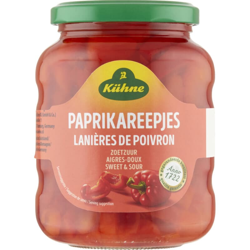 Kühne Paprika Reepjes - 370 ml
