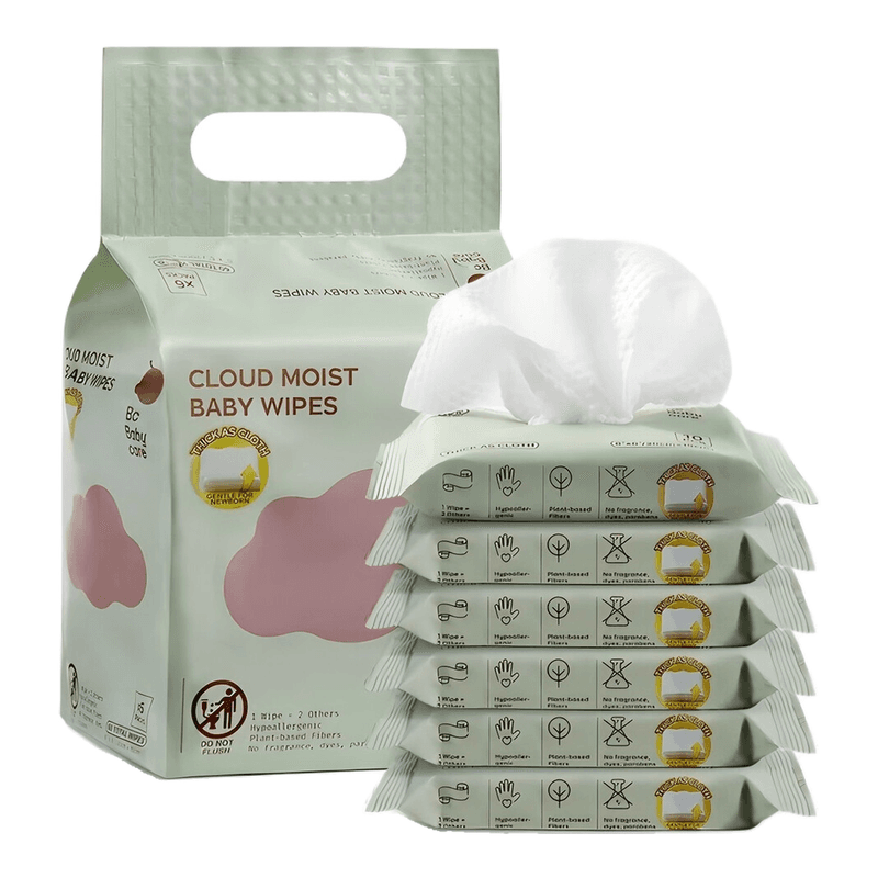 Bc Babycare babydoekjes, 6 × 10 = 60 doekjes
