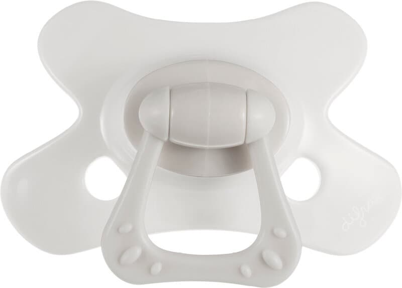 Difrax Uni Fopspeen - Rond - 6+ Mnd - Grey Agate