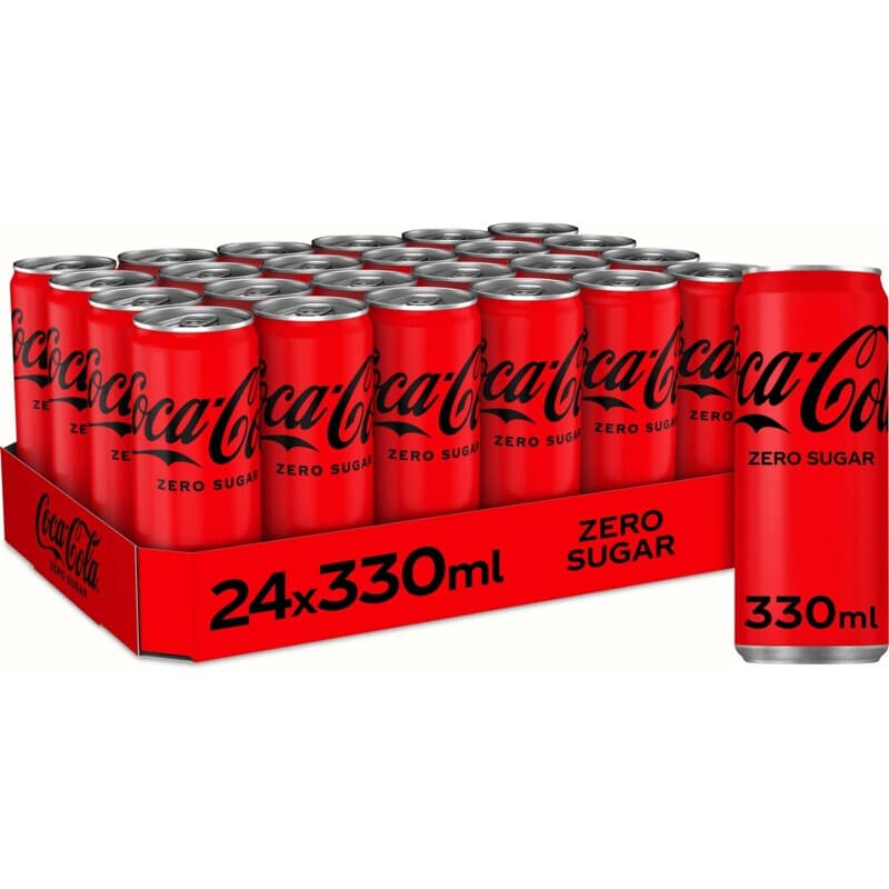 Coca-Cola Zero Sugar Frisdrank - 24 x 330 ml